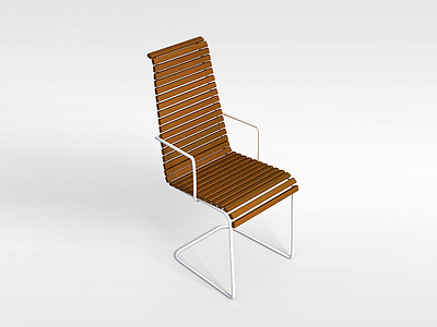 3d实木休闲椅模型