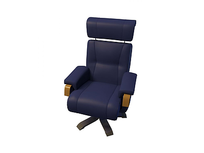 3d人体工学老板椅模型