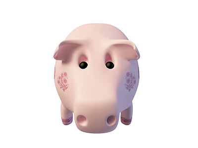 猪猪存钱罐模型3d模型