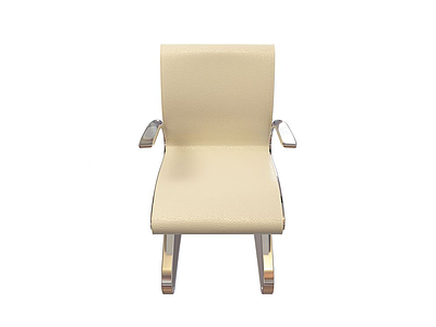 3d现代不锈钢办公椅免费模型
