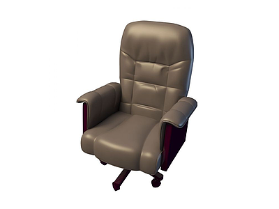 3d真皮办公椅免费模型