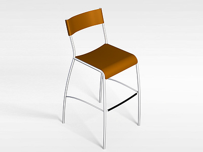 现代吧椅模型3d模型