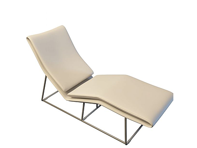 3d皮质休闲躺椅免费模型