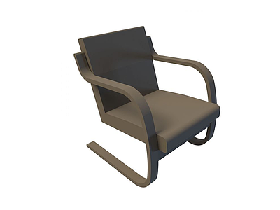 3d创意弓形办公椅免费模型