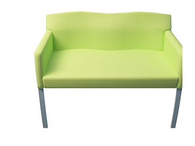 浅绿色休闲椅模型3d模型