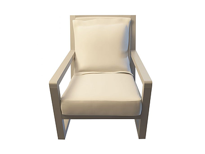 3d实木布艺椅子免费模型