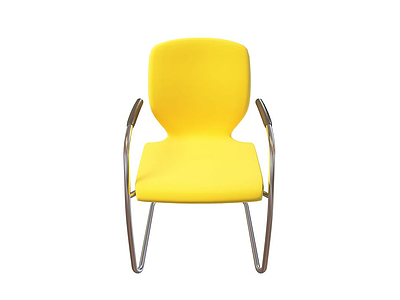 黄色休闲椅模型3d模型
