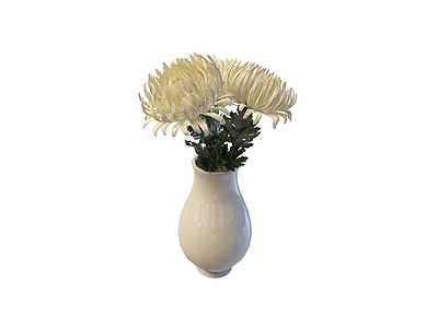 3d花瓶花艺免费模型