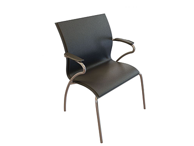 固定扶手办公椅模型3d模型