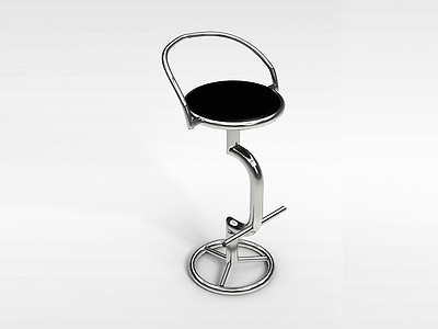 3d创意不锈钢吧椅模型