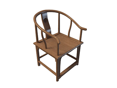 3d实木太师椅免费模型