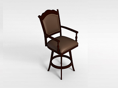 3d欧式客厅吧椅模型