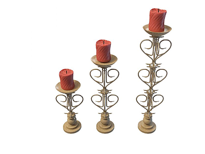 蜡烛台模型3d模型