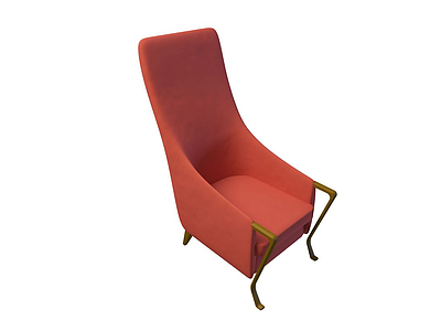 3d红色<font class='myIsRed'>沙发椅</font>免费模型