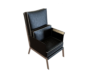 真皮商务椅模型3d模型