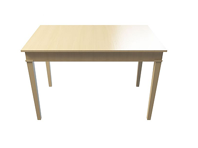 3d实木餐桌免费模型