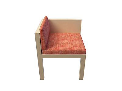 3d实木软座椅免费模型