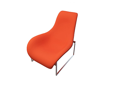 橘色椅子模型3d模型