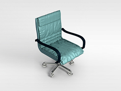 3d舒适软包办公椅模型