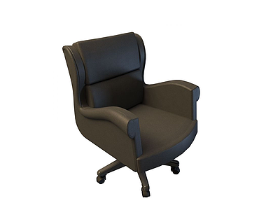 真皮办公椅模型3d模型