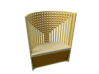 3d弧形椅免费模型