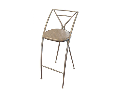 3d不锈钢吧椅免费模型