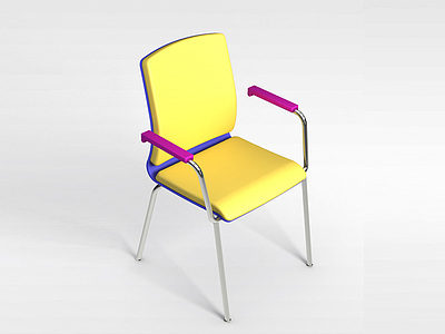 不锈钢腿椅子模型3d模型