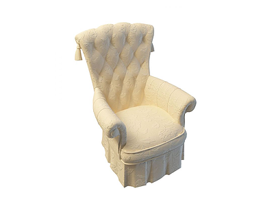 3d豪华扶手椅免费模型