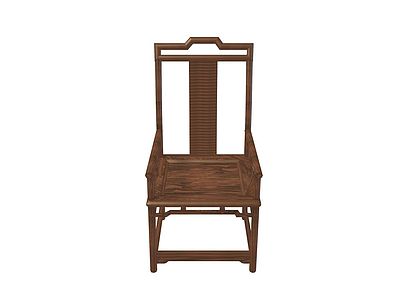3d复古太师椅模型