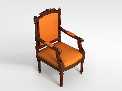 豪华中式椅子模型3d模型