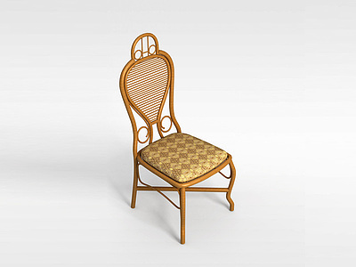 3d欧式休闲椅模型