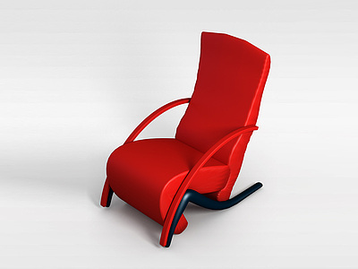 皮艺沙发休闲椅模型3d模型