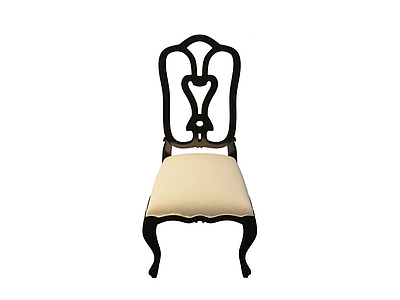3d复古餐椅模型