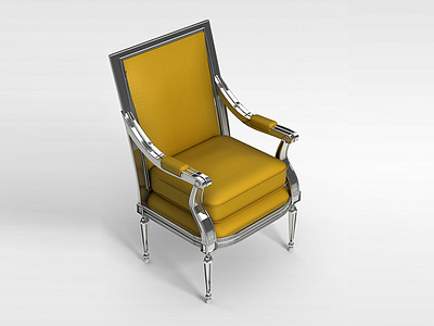 3d皮质软座椅模型