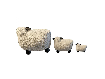 3d羊陈设品免费模型