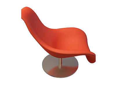 3d红色创意椅子免费模型
