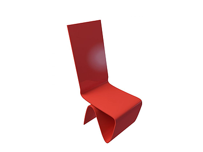 3d红色休闲椅免费模型
