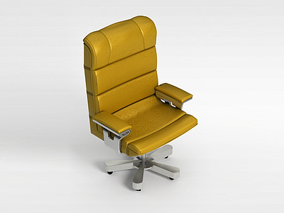 3d皮质沙发转椅模型