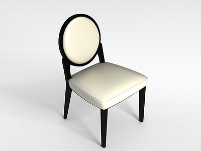 3d客厅皮艺餐桌椅模型