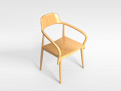 3d现代中式椅子模型