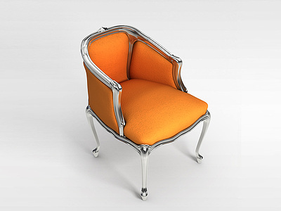 3d欧式古典沙发椅模型