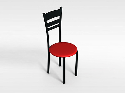 圆形餐椅模型3d模型