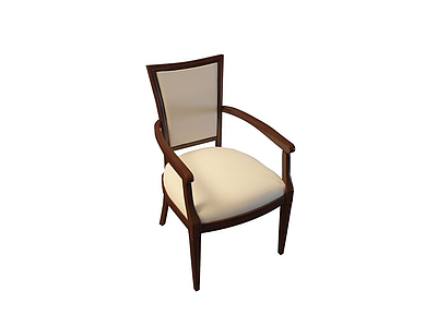实木软座椅模型3d模型