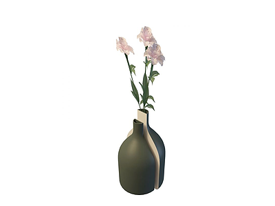 3d装饰花瓶免费模型
