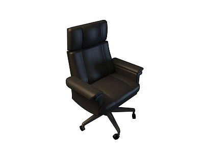 真皮办公椅模型3d模型