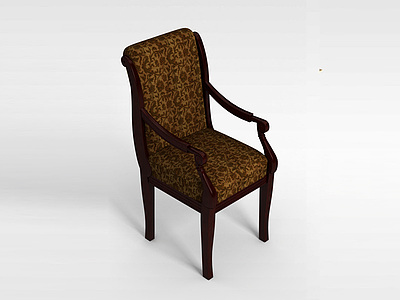 布艺扶手椅模型3d模型
