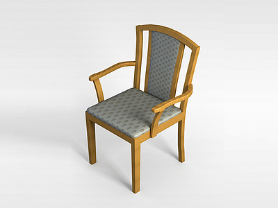 3d中式扶手椅模型