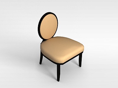 欧式古典布艺椅子模型3d模型