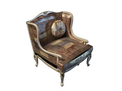 欧式奢华沙发椅模型3d模型