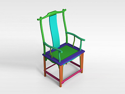3d创意太师椅模型